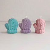DIY Holiday Candle Making Kit with Gloves and Tree Molds
